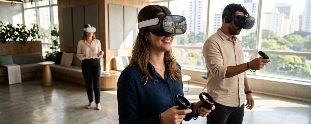 Setores beneficiados pela realidade virtual 360 em São Paulo