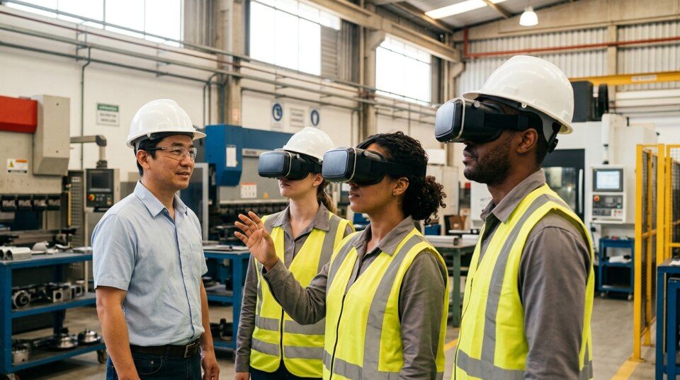 Capacitação de funcionários com realidade virtual 360