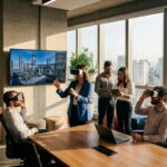 Exemplo de uso de realidade virtual 360 em ambiente empresarial