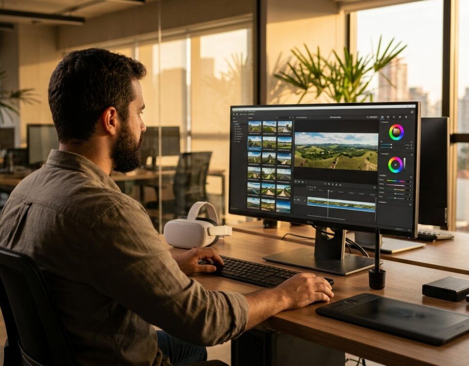 imagem ilustrativa de softwares essenciais para produção de realidade virtual 360