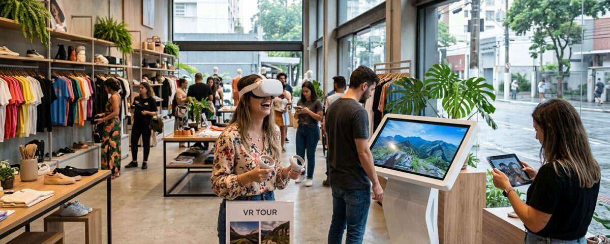 Aplicação de realidade virtual 360 no varejo em São Paulo