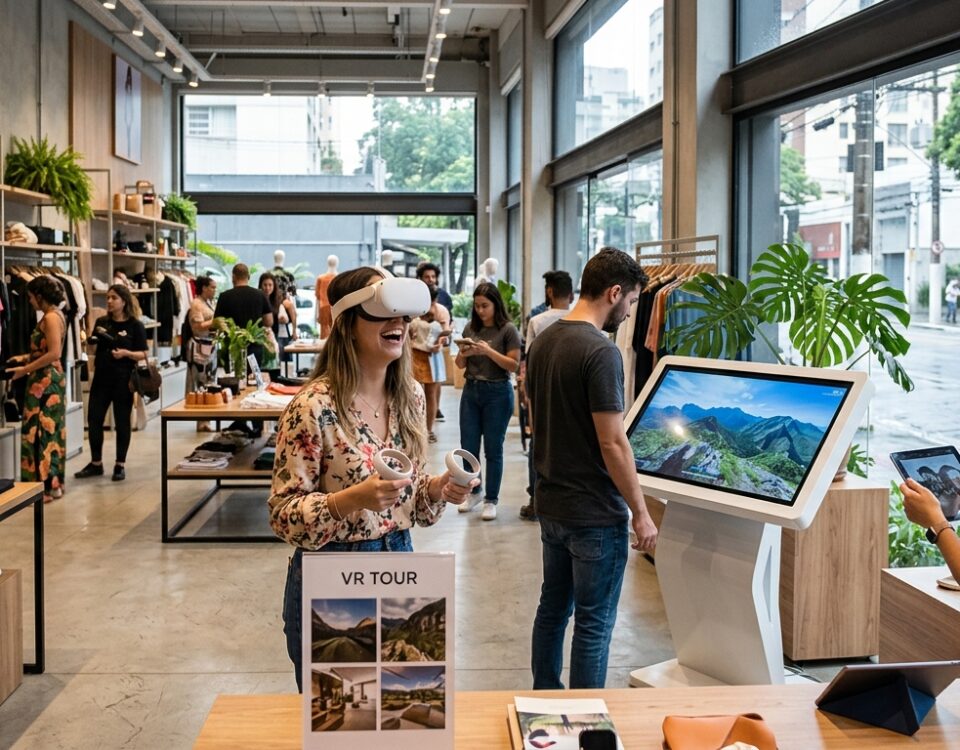 Aplicação de realidade virtual 360 no varejo em São Paulo