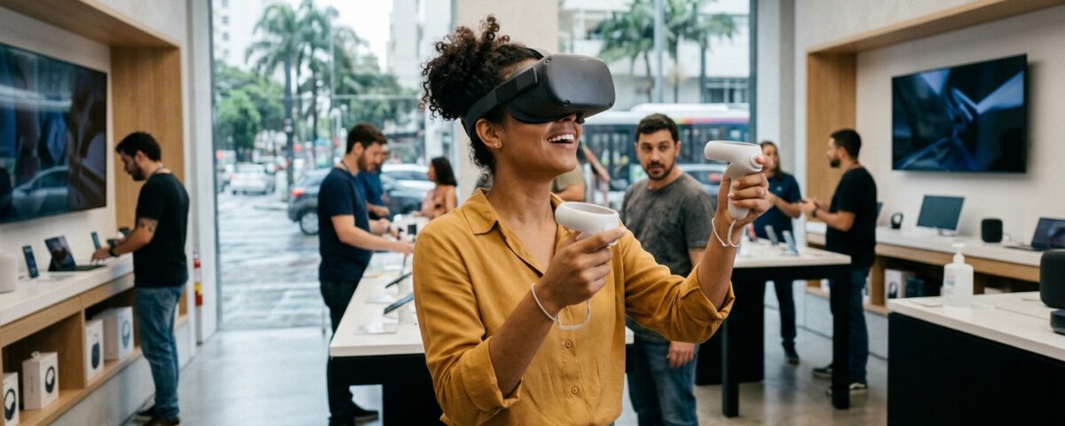 Realidade virtual 360 no varejo melhorando a experiência do cliente