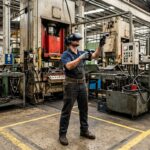 Treinamento industrial usando realidade virtual 360
