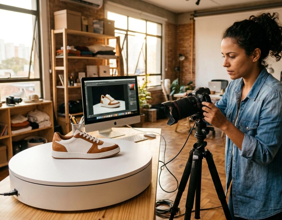 Exemplo de produto exibido com fotografia 360° em loja online
